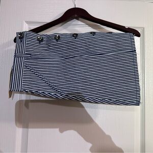 Striped Navy and White Women's knot sisters skirt.